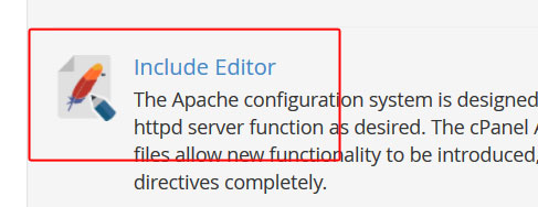 Apache Include Editor